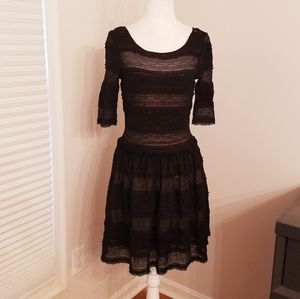 BCBG 3/4 sleeve lace minidress